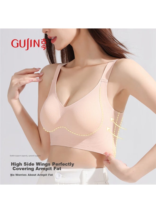 Gujin New Anti-gravity Sports Bra For Women With Small Chest, Push-up, Side Breast Support, Anti-sagging, Seamless Lifting Bra - Image 3