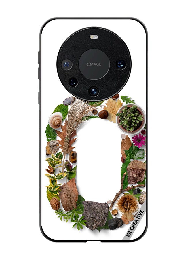 VR CREATIVE Protective Case Cover For Huawei Mate 60 Pro Alphabet O Design Multicolour - Image 1