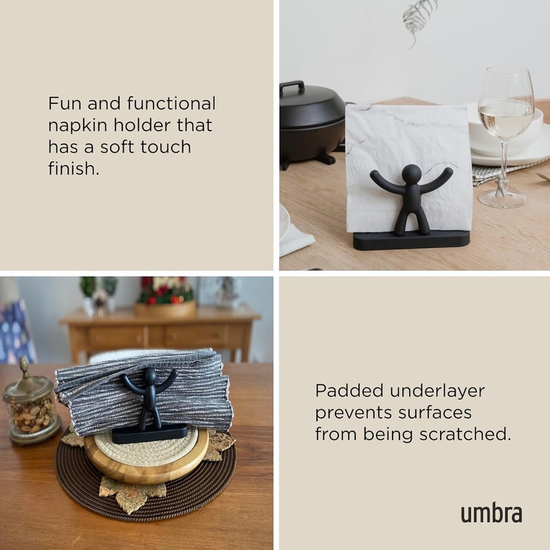 UMBRA Buddy Napkin Holder, Black - Image 4