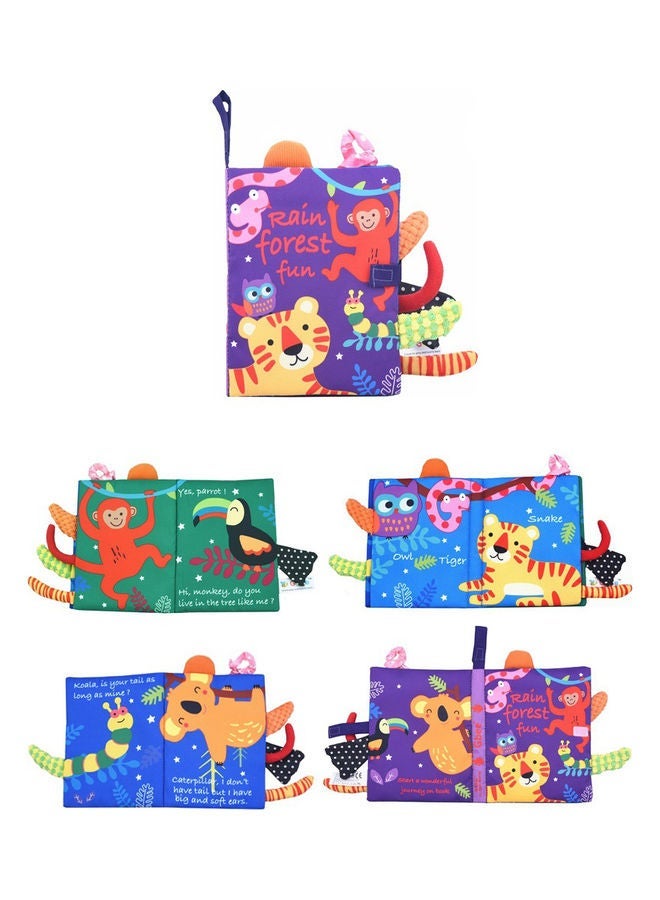 NIBEMINENT 2-Piece Baby Cloth Early Education Soft Book Set 18.5 x 15cm - Image 5