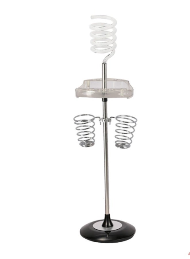 HK Blow Dryer Stand with Plate, 3 Spiral Holders, and Steel Base - Image 3
