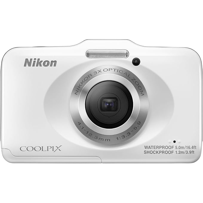 Nikon COOLPIX S31 10.1 MP Waterproof Digital Camera with 720p HD Video (White) (OLD MODEL) - Image 1