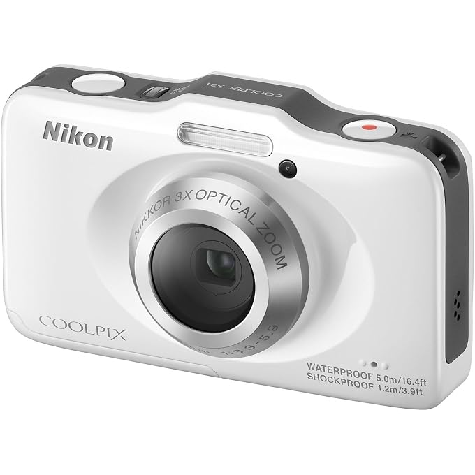 Nikon COOLPIX S31 10.1 MP Waterproof Digital Camera with 720p HD Video (White) (OLD MODEL) - Image 3