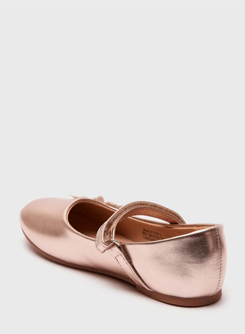 shoexpress Kids Flower Detail Ballerinas