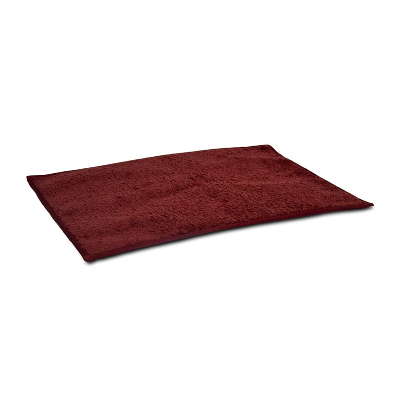 Divine Casa Divine Casa Microfiber Door Mat for IndoorOutdoor Non Slip Rubber Entrance Rug Dirt Trapper Mats Shoes Scraper for Entry Patio Porch 40cmx60cm Set of 2 Maroon - Image 3