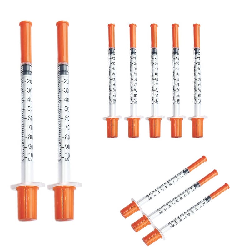 YDAHUAOK Pack of 10pcs 1ml Plastic Tube 30G 8 mm, Multi-Purpose Measuring Tools, Individually Sealed Lab Accessories, Pet Liquid Feeding Tools - Image 1
