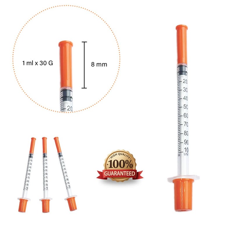 YDAHUAOK Pack of 10pcs 1ml Plastic Tube 30G 8 mm, Multi-Purpose Measuring Tools, Individually Sealed Lab Accessories, Pet Liquid Feeding Tools - Image 3