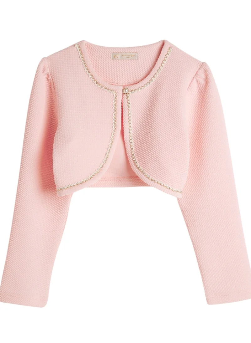 victor and jane victor and jane Girls Cardigans - Light Pink