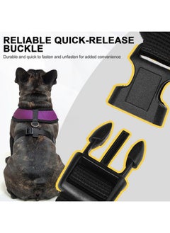 BINGPET BINGPET No Pull Dog Harness for Small Medium Dogs,All Weather Mesh Step in Vest Harness for Small Dogs,Breathable Mesh Puppy Cat Harnesses,Step-in Air Dog Harness for for Small Dogs,Purple,Medium  - Image 5