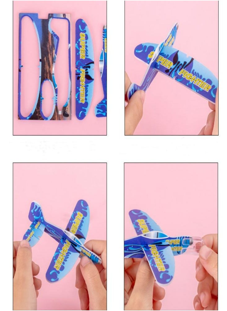 Oasisgalore 50pcs Paper Airplane Toys Foam Glider Party Favors for Kids Gifts