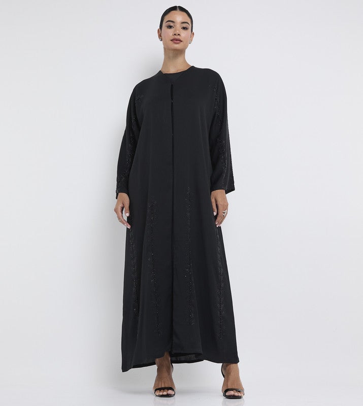 ROZA Stylish hand work abaya - Image 1