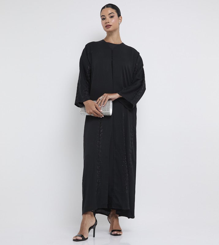 ROZA Stylish hand work abaya - Image 5