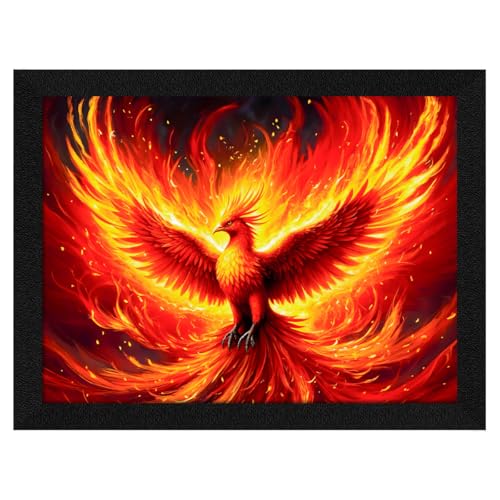 ArtX Paper Phoenix Bird Picture As Per Vastu, Big Size Wall Art, Rising Phoenix Painting, Wall Decor, Multicolor, Nature, 10.0 X 13.0 inch, Set of 1 - Image 2