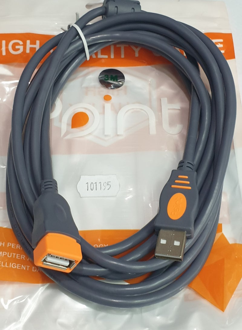 Male to female Usb cable 3 meter - Image 2