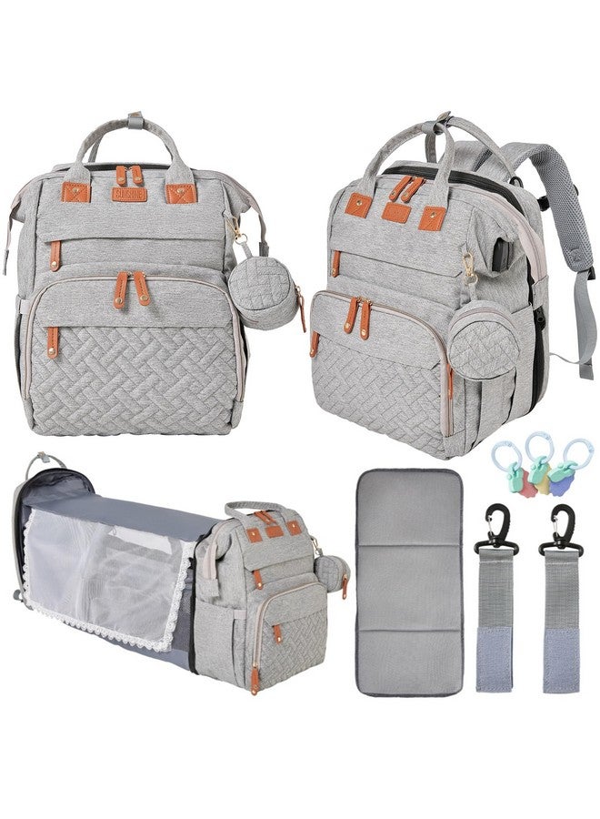 Orian Diaper Bag Backpack, Diaper Bag with Baby Changing Station, Large Travel Diaper Bag, Mosquito Net, USB Charging Port, Waterproof Unisex Baby Bag - 3 bonus gifts - Image 1