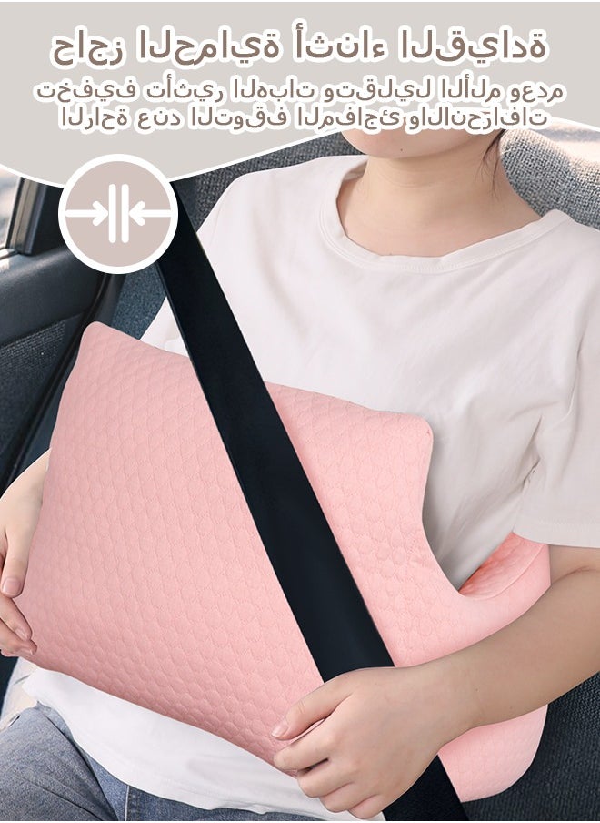 Generic Hysterectomy Recovery Pillow, Post-Surgery Cushion for Abdomen C-Section Tummy Tuck Lumpectomy Myomectomy Patients Must Haves Abdominal Pillow with Pocket (Pink)  - Image 5