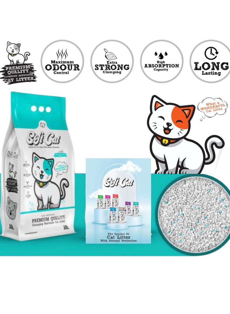 Soft Cat – Natural High-Quality Bentonite Cat Litter, Premium Imported Turkish with Marseille Soap Scent – 10 L - Image 2