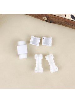 Apple Mobile Phone Data Cable Protective Cover Creative Headset Charging Cable Anti-Break Winding Plastic Protective Head Protector-Color:White (bulk Without Packaging)