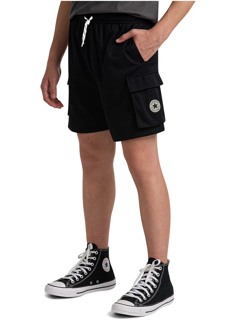 CONVERSE Youth Heritage Cargo Mesh Shorts