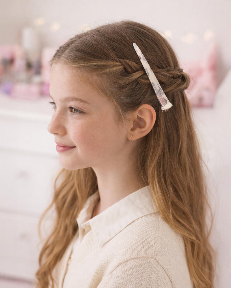 AIMIKE Shell Pattern Hair Clips for Girls â€“ Cute No-Crease Duckbill Clips with Silicone Band, Gentle Non-Slip Sectioning Hair Clips for Kids, Teens & Women, Ideal for Makeup, Styling & Rollers, 4-Pack - Image 3
