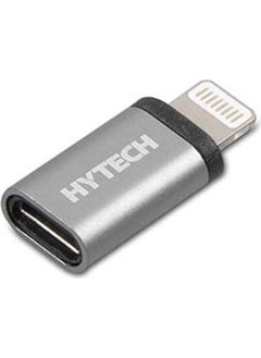 Hytech HY-XO25 Silver Metal Body Microusb 5pin F To Lightning M Converter  - Image 1