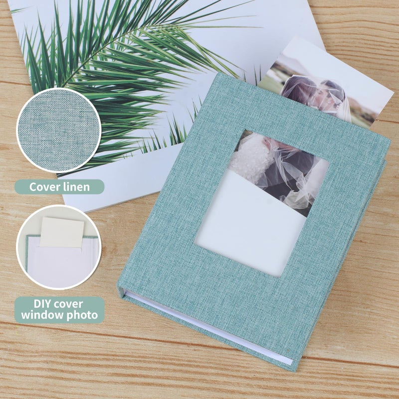 Vivinin 2 Pack Photo Album 4x6 Clover Cover Photo Photo Photo Small Photo Book Book for 36 Pockets Hold 72 Pictures Pictures Book for Photos Family Anniversies Baby Facations (Green) - Image 3