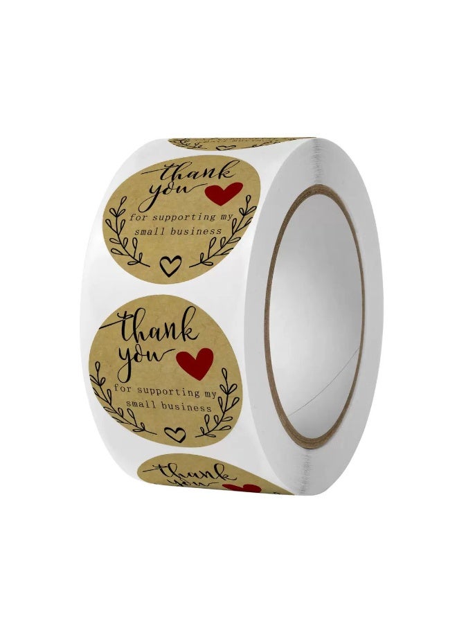 Thank You for Supporting My Business Stickers Pack of 1 ( 500 stickers)