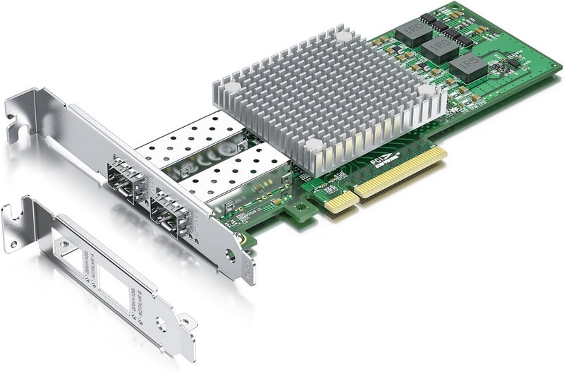 HYFIBER H!Fiber 10Gb SFP+ PCI-E Network Card NIC, with Broadcom BCM57810S Chip, Dual SFP+ Port Card, PCI Express X8, Ethernet LAN Adapter Support Windows/Windows Server/Linux/VMware Esxi - Image 1