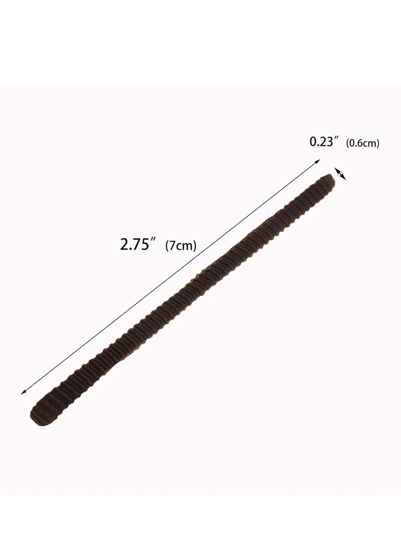 Lelet 200Pcs Nylon Toddler Hair Elastics Ponytail Holder Soft & Seamless Baby Hair Ties Black Rubber Bands for Girls, Gentle on Hair, 2.3cm Diameter-Black - Image 4