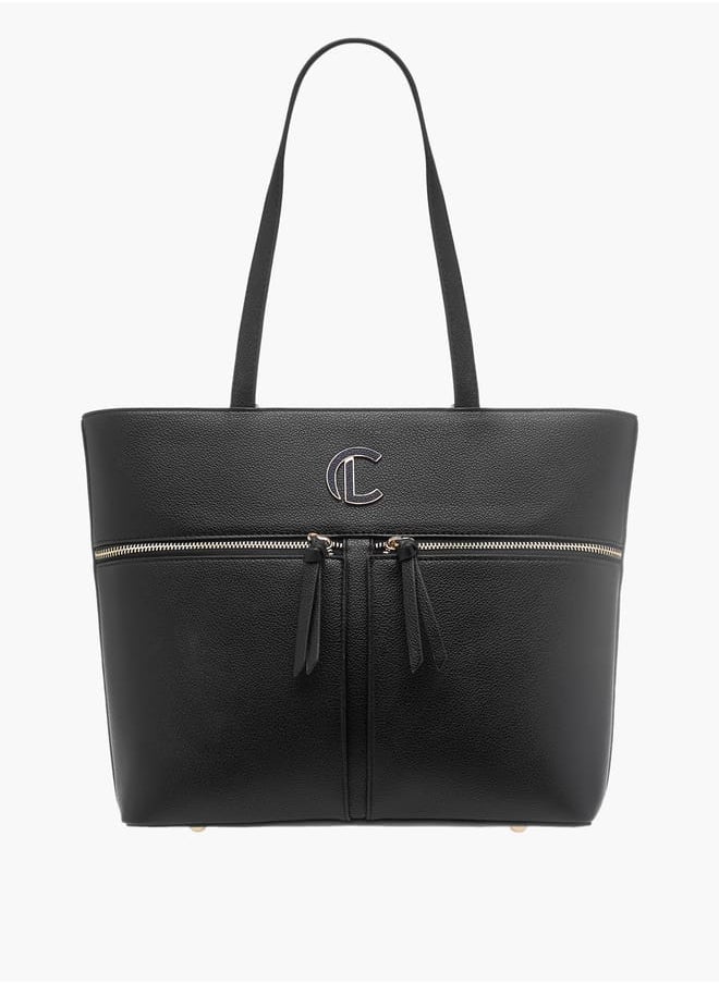 Le Confort - Womens Monogram Print Tote Bag With Zip Closure And Handles - Image 1