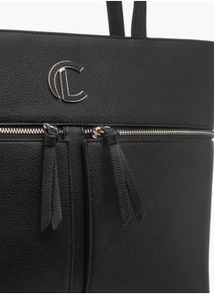 Le Confort Womens Monogram Print Tote Bag With Zip Closure And Handles  - Image 4