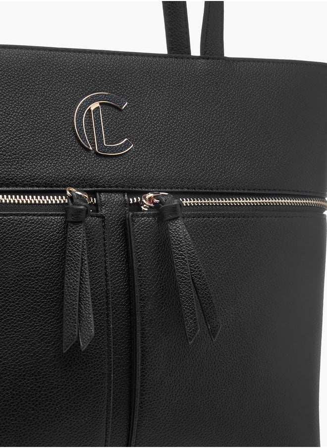 Le Confort - Womens Monogram Print Tote Bag With Zip Closure And Handles - Image 1