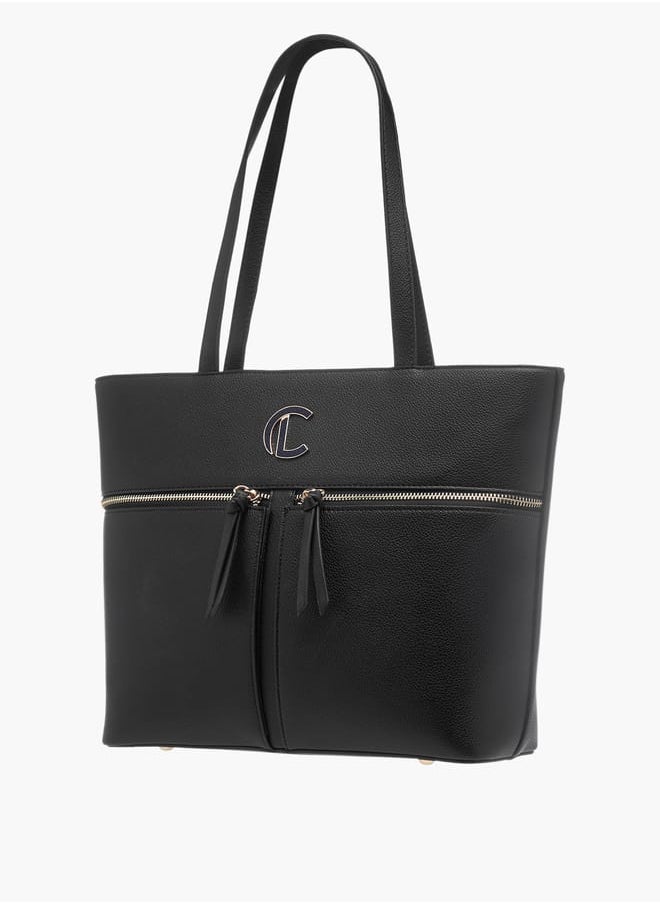 Le Confort - Womens Monogram Print Tote Bag With Zip Closure And Handles - Image 1
