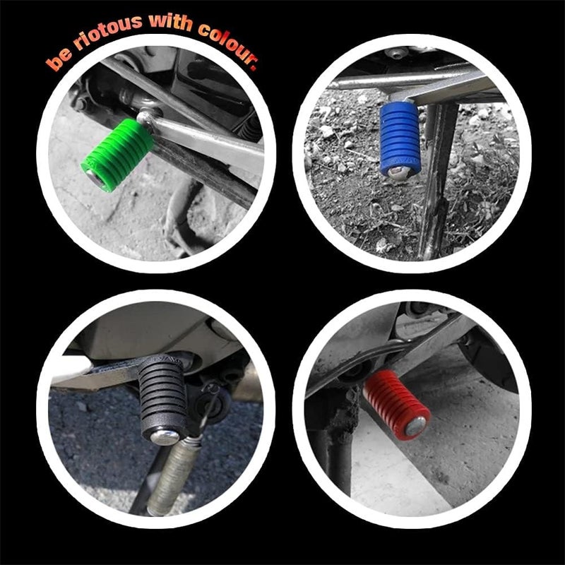 cheekyglo Motorcycle Ger Shift Lever Cover, 8mm Motorcycle Ruer Ger Shift Shifter Lever Pedl Cover Shoe oot Protector Covers ccessories,Green-Green - Image 3
