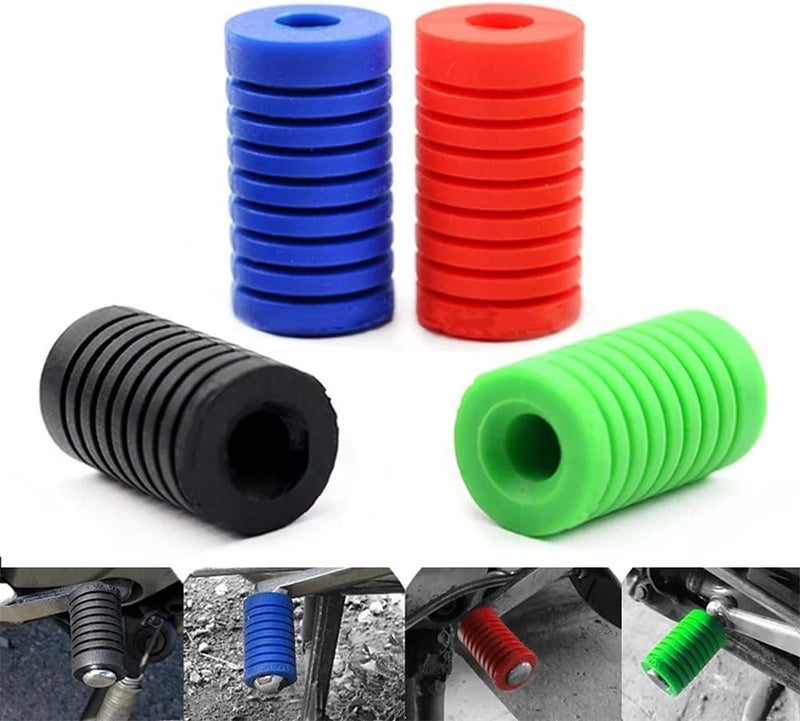 cheekyglo Motorcycle Ger Shift Lever Cover, 8mm Motorcycle Ruer Ger Shift Shifter Lever Pedl Cover Shoe oot Protector Covers ccessories,Green-Green - Image 2