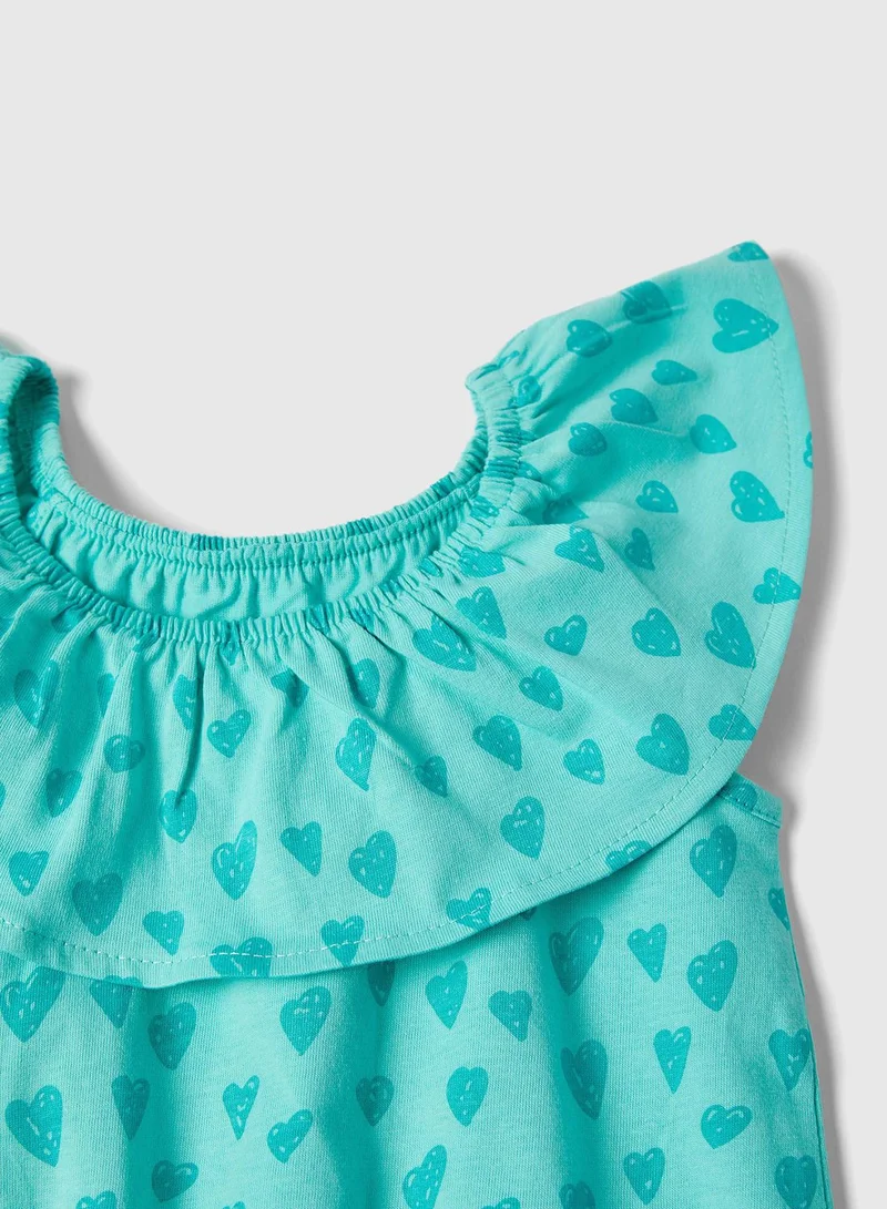 Zippy Kids Heart Print Playsuit