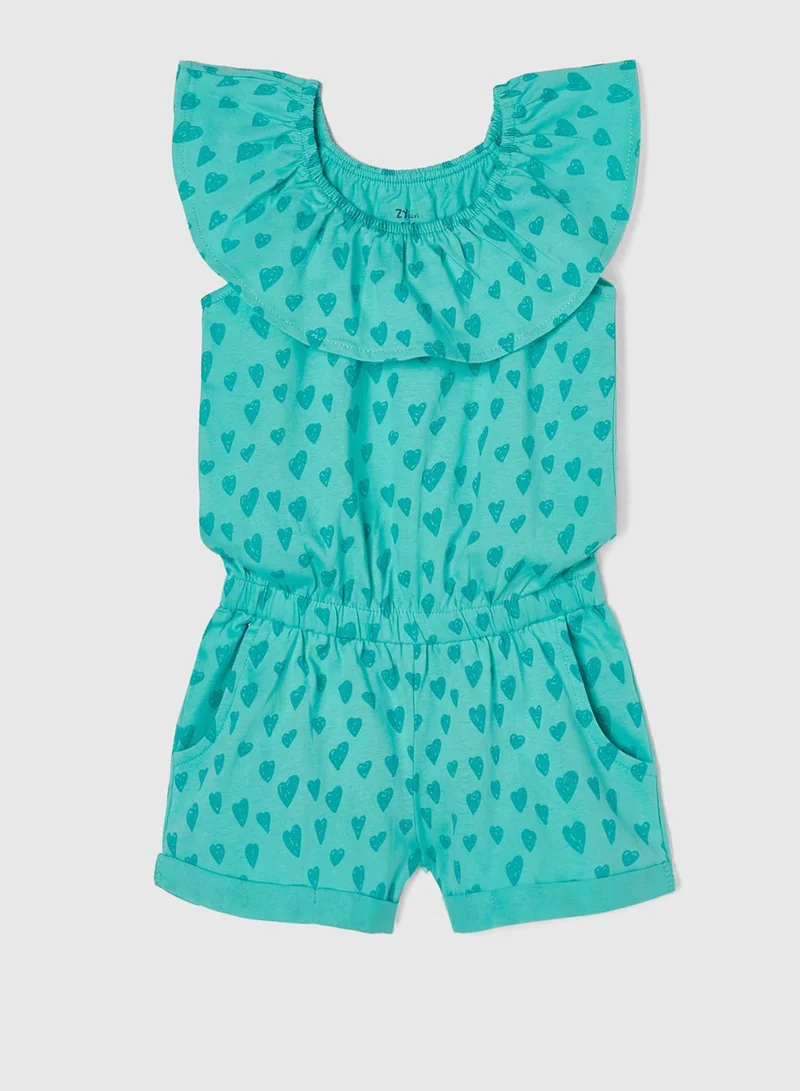 Zippy Kids Heart Print Playsuit