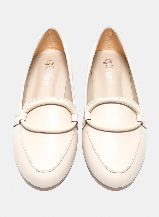Glitter Women Ballerina - Beige - Image 3