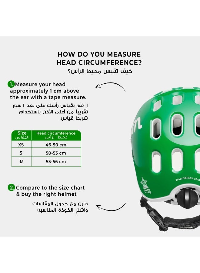 Woom خوذة دراجة ووم - خوذة دراجة للأطفال - غلاف خفيف الوزن قابل للتعديل - حجم صغير جداً - أصفر مشمس - Image 3