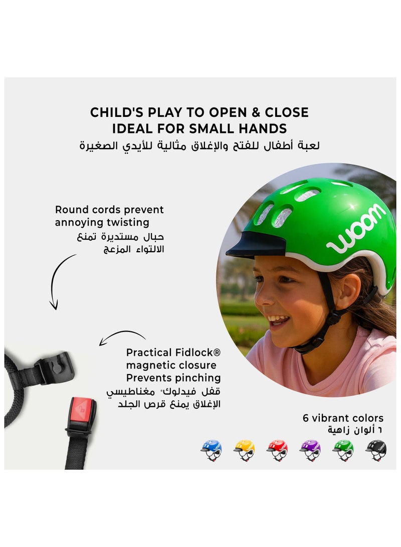 Woom خوذة دراجة ووم - خوذة دراجة للأطفال - غلاف خفيف الوزن قابل للتعديل - حجم صغير جداً - أصفر مشمس - Image 5