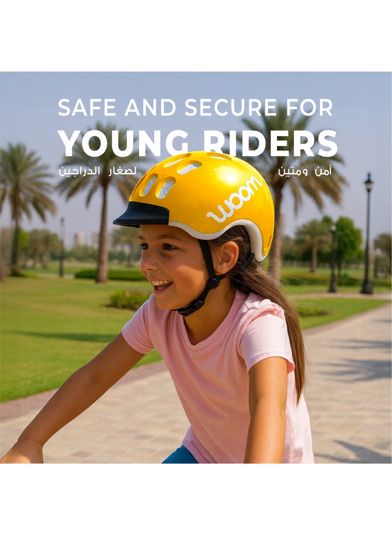 Woom Bike Helmet – Bicycle Helmet for Kids – Lightweight Adjustable Shell – Extra Small Size – Sunny Yellow - Image 5