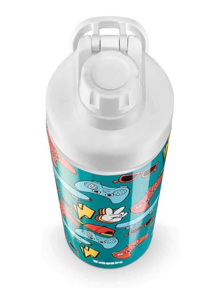TANK Insulated Plastic Water Bottle – BPA-Free, Leak-Proof, Reusable Sports & Travel Bottle for Hot & Cold Drinks, Lightweight & Durable with Easy Carry Handle  - Image 4