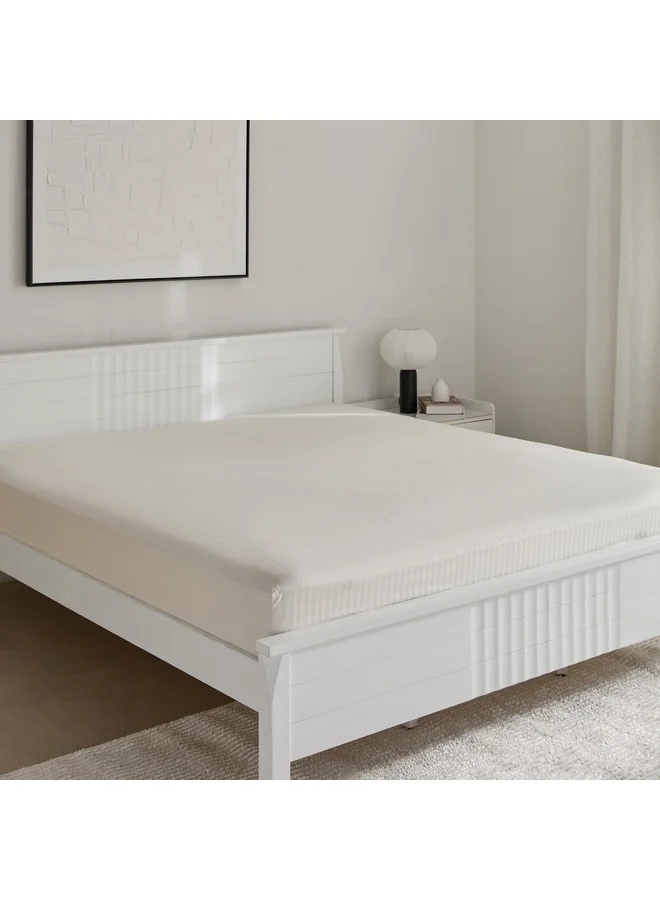 Home Box Hamilton Stripe Satin Cotton King Fitted Sheet 210 x 36 x 180 cm