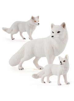 Generic Simulation Solid Wild Fox Model Red Fox Big White Fox Arctic Fox Red Fox Static Children's Hand-made Ornaments-Colour:Zq678 Big White Fox (solid) 86g  - Image 4