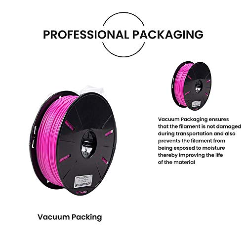 Tesseract Premium ABS 1.75mm 3D Printing Filament | Dimensional Accuracy +/- 0.03mm | Compatible with Most FDM Printers | 1 KG 3D Printer Filament - ABS Magenta (Quantity 1) - Image 5