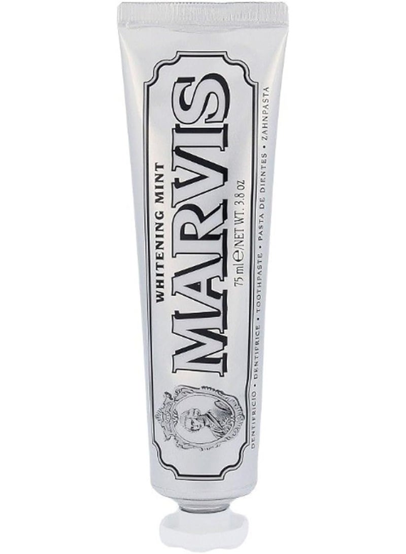 Marvis Whitening Mint Toothpaste with Xylitol 85ml | Premium Italian Toothpaste for Brighter Smile & Fresh Breath - Image 1