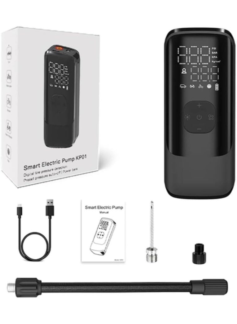 Digital Car Air Compressor 150 PSI - Portable Tire Inflator for Emergencies - Image 2