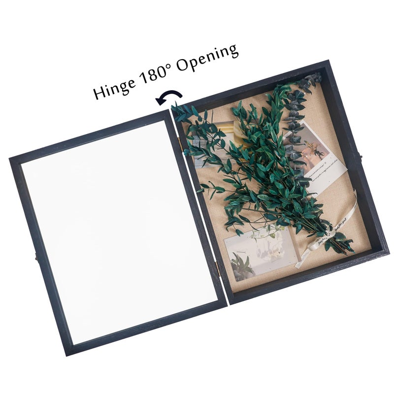 Hodeframe Graduation Shadow Box Frame 13x16, Large Graduation Frames with Glass Window, Metal Lock, Memory Box for Graduation Keepsake, Cap and Gown Black - Image 2