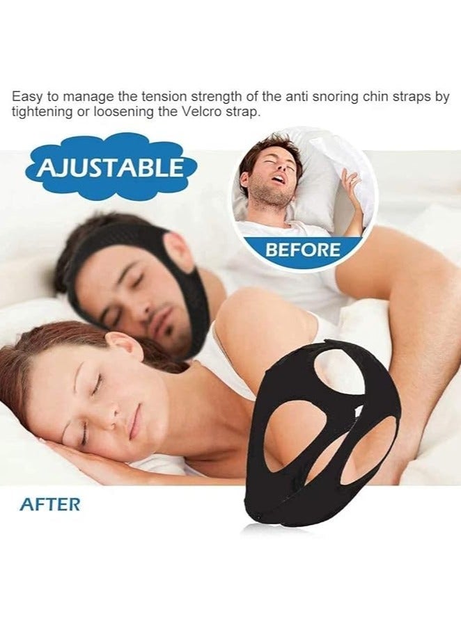 Generic Anti Snoring Belt Triangular Chin Strap Mouth Guard Gifts for Women Men Better Breath Health Snore Stopper Bandage Sleep Aid - Image 2