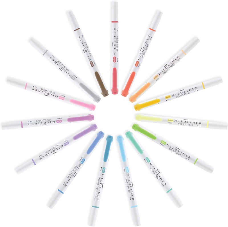 Zebra Pen Mildliner Dual-Tip Highlighters, Broad and Fine Tips, Ideal for Bible Highlighting, No Bleed, School Supplies, Teacher Supplies, and Office Supplies, Mild Yellow Ink, 12-Pack (78150upc) - Image 3